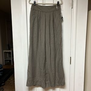 NWT Nanette Lepore 100% Lyocell Pay Day Wide Leg Palazzo Pants
